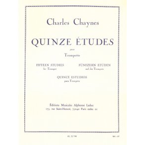 Charles Chaynes: 15 Etudes (Trumpet solo)