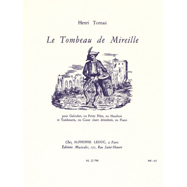 Henri Tomasi: Le Tombeau de Mireille (Flute-Piccolo & Piano)