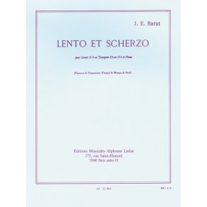 Jacques Ed. Barat: Lento et Scherzo (Trumpet & Piano)