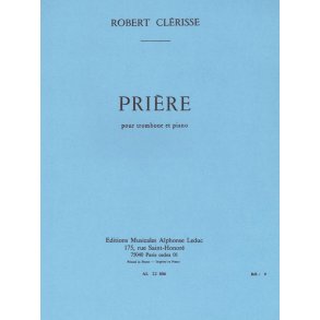 Robert Clérisse: Prière (Trombone & Piano)