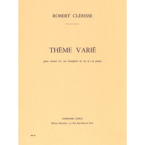 Robert Clérisse: Thème varié (Trumpet & Piano)