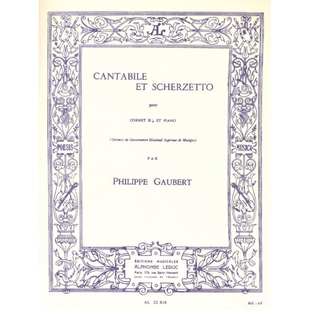Philippe Gaubert: Cantabile et Scherzetto (Bb trpt) (Trumpet & Piano)