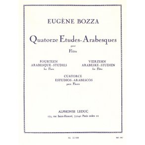 Eugène Bozza: 14 Etudes arabesques (Flute solo)