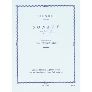 Georg Friedrich Handel: Sonata (Clarinet & Piano)