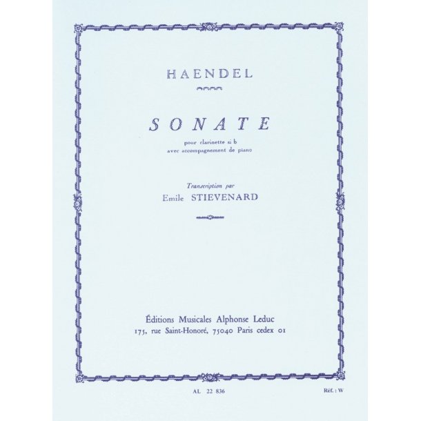 Georg Friedrich Handel: Sonata (Clarinet & Piano)
