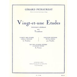 Claude Pichaureau: 21 Etudes (Trombone solo)