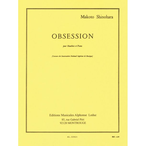 Makoto Shinohara: Obsession (Oboe & Piano)