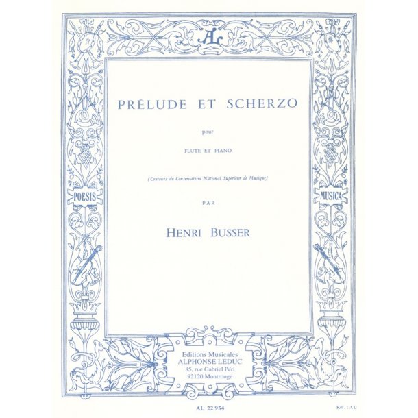 Henri B&uuml;sser: Pr&eacute;lude et Scherzo Op.35 (Flute & Piano)