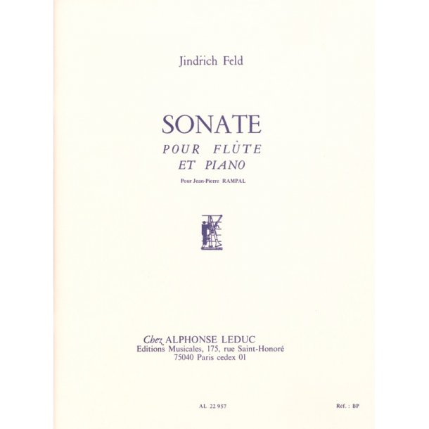 Jindrich Feld: Sonate (Flute &amp; Piano)