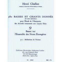 Henri Challan: 380 Figured Bass Exercises (9c)
