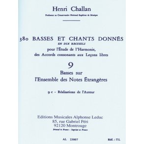 Henri Challan: 380 Figured Bass Exercises (9c)