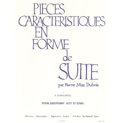 Pierre Max Dubois: Pieces Caracteristiques Op.77 No.1 - A l'Espagnole (Alto Saxophone/Piano)