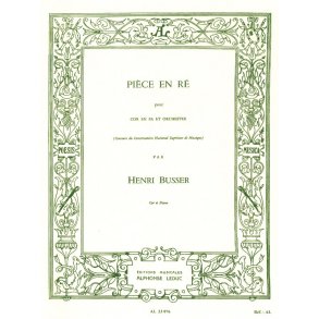 Henri Büsser: Pièce Op.39 in D major (Horn & Piano)