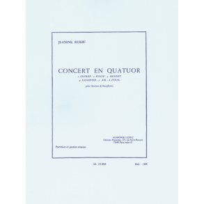Jeanine Rueff: Concert en Quatuor (Saxophones 4)