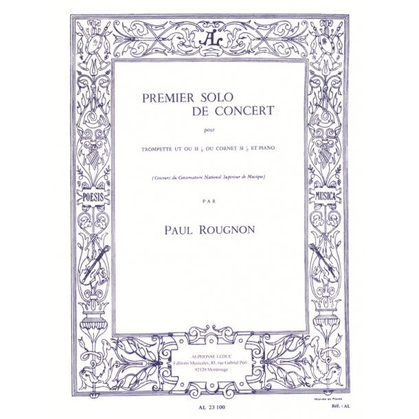 Paul Rougnon: Solo de Concert No.1 (Trumpet & Piano)