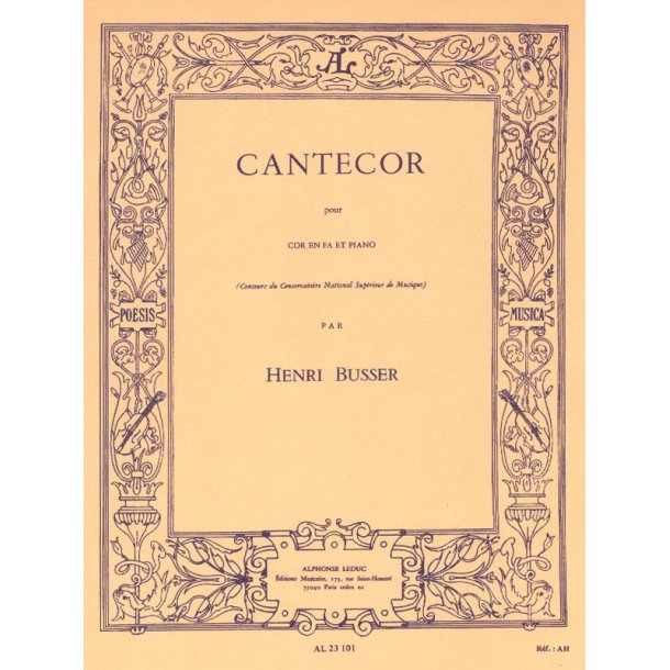 Henri B&uuml;sser: Cantecor Op.77 (Horn & Piano)