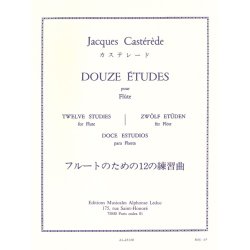 Jacques Cast&eacute;r&egrave;de: 12 Etudes (Flute solo)