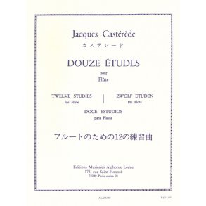 Jacques Castérède: 12 Etudes (Flute solo)