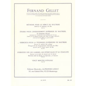 Ferdinand Gillet: Exercices pour la Technique supérieure (Oboe solo)