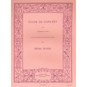 Henri Büsser: Etudes de Concert Op.79 (Trombone & Piano)