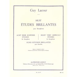 Guy Lacour: 8 Etudes brillantes (Saxophone solo)