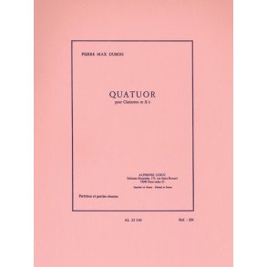 Pierre Max Dubois: Quatuor (Clarinets 4)