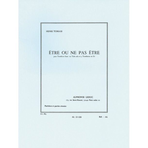 Henri Tomasi: Etre ou ne pas &ecirc;tre (Trombones 4)