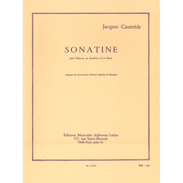 Jacques Cast&eacute;r&egrave;de: Sonatine (Tuba & Piano)