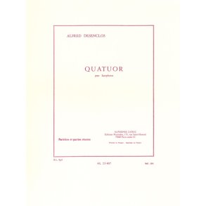 Alfred Désenclos: Quatuor (Saxophones 4)