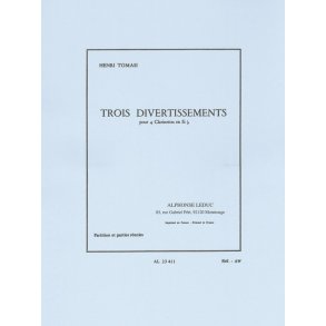 Henri Tomasi: 3 Divertissements (Clarinets 4)