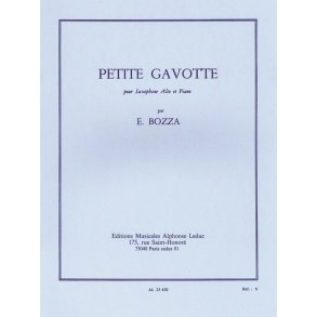 Eugène Bozza: Petite Gavotte (Saxophone-Alto & Piano)