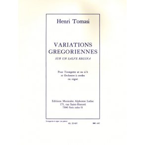 Henri Tomasi: Variations grégoriennes sur un Salve Regina (Trumpet & Piano or Organ)