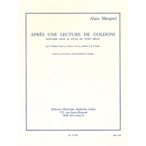 Alain Margoni: Apres Une Lecture De Goldoni