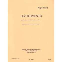 Roger Boutry: Divertimento (Alto Saxophone/Piano)