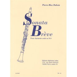 Pierre Max Dubois: Sonata Br&egrave;ve (Clarinet)