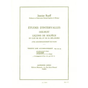 Jeanine Rueff: Interval Studies, Theory lessons