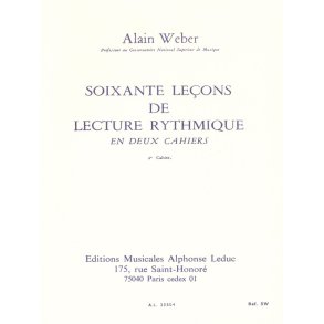 Alain Weber: 60 Leçons de Lecture rythmique Vol.2 (Book)