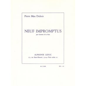 Pierre Max Dubois: 9 Impromptus (Clarinet & Piano)