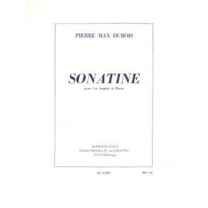 Pierre Max Dubois: Sonatine (Cor Anglais)