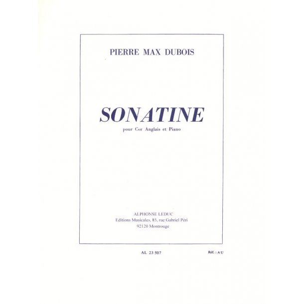 Pierre Max Dubois: Sonatine (Cor Anglais)
