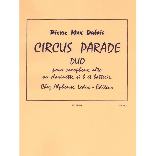 Pierre Max Dubois: Circus Parade (Clarinet & Percussion)