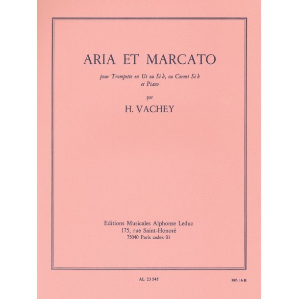 Henri Vachey: Aria et Marcato (Trumpet & Piano)