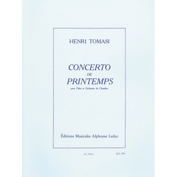 Henri Tomasi: Concerto de Printemps (Flute & Piano)