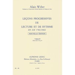 Weber A: Lecons progr.lecture et rythme vol 2:cles sol et fa s/acct