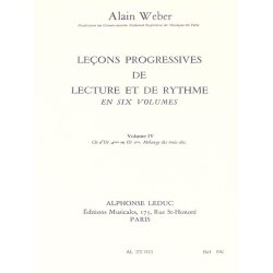 Alain Weber: Progressive lessons of reading and rhythm - Volume 4