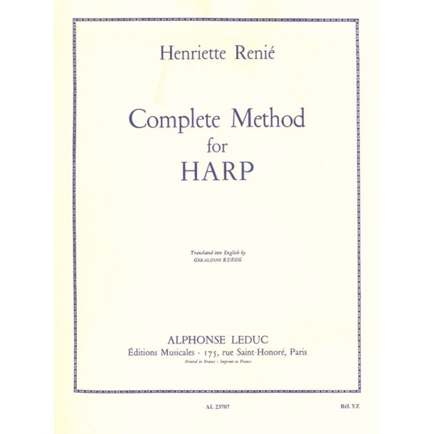 Henriette Reni&eacute;: M&eacute;thode compl&egrave;te (Harp solo)