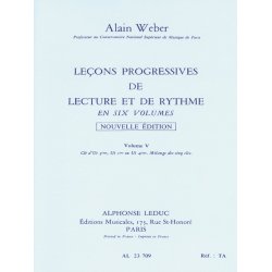 Alain Weber: Progressive Lessons Of Reading And Rhythm - Volume 5