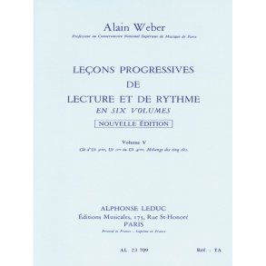 Alain Weber: Progressive Lessons Of Reading And Rhythm - Volume 5