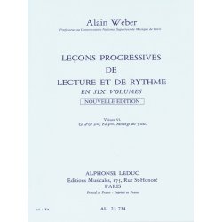 Weber Lecons Prog Lecture Et Rythme Vol 6 Ut 2eme Fa 3eme S Acc Bk
