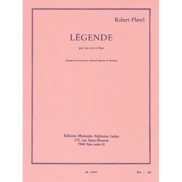 Robert Planel: L&eacute;gende (Horn & Piano)